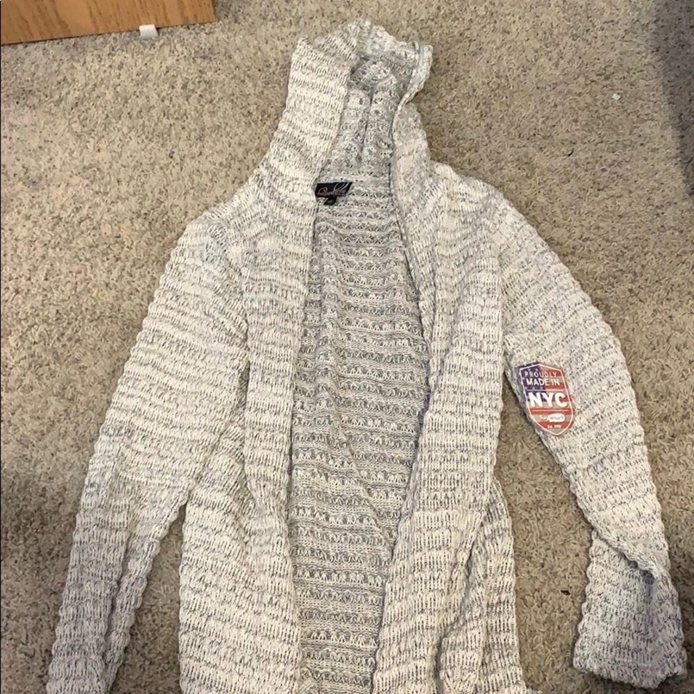 Cardigan with hood
